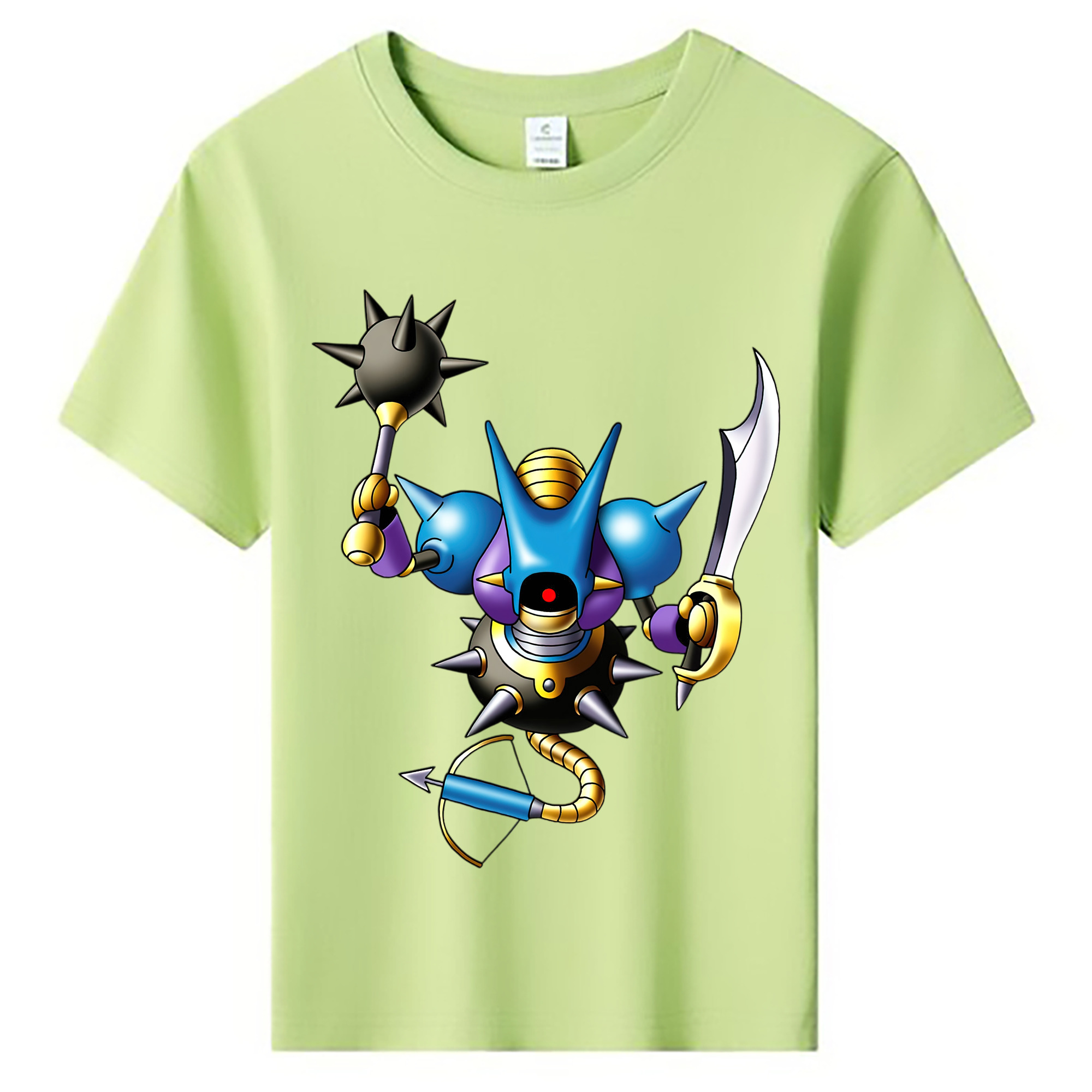 （画像用） ドラゴンクエスト Doragon Kuesuto Dragon Quest 綿100％キッズTシャツ（フロントプリント）